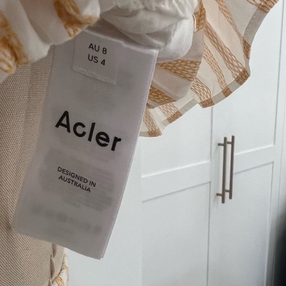 Acler Maxwell stripe top and skirt set. Size 4 - Picture 5 of 14